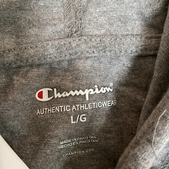 Men’s Champion Hoodie. Large Gray NWT - Picture 2 of 2
